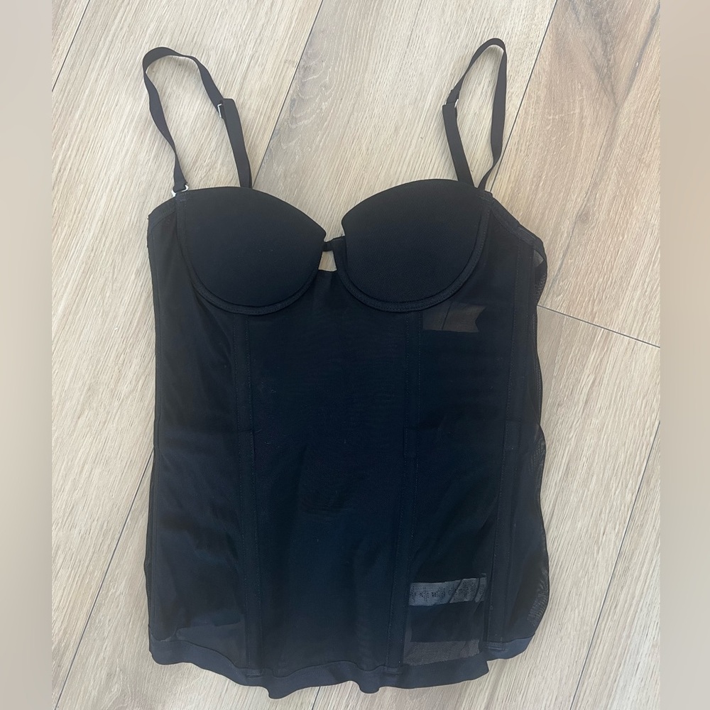 Studio by La Perla black corset bustier